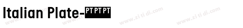 Italian Plate字体转换